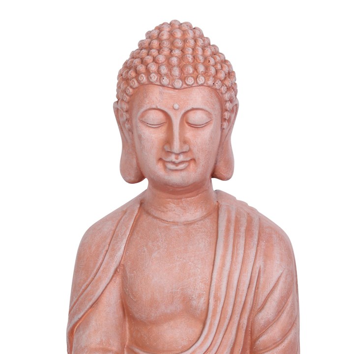 Terracotta Effect 52cm Sitting Garden Buddha Terracotta Effect 52cm Sitting Garden Buddha - Image 2