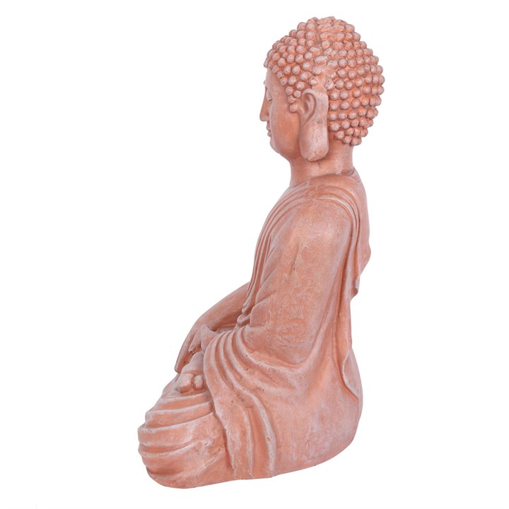 Terracotta Effect 52cm Sitting Garden Buddha Terracotta Effect 52cm Sitting Garden Buddha - Image 3