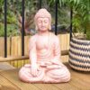 Terracotta Effect 52cm Sitting Garden Buddha Terracotta Effect 52cm Sitting Garden Buddha