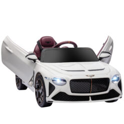 Bentley Bacalar Licensed 12V Kids Electric Car w/ Portable Battery - White Shipping furniture UK