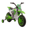 12V Kids Electric Motorbike Ride-On Motorcycle Training Wheels - Green Shipping furniture UK
