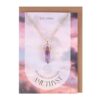 Amethyst Crystal Necklace Card Amethyst Crystal Necklace Card