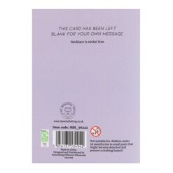 Alternative view of Amethyst Crystal Necklace Card