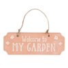 Welcome To My Garden Terracotta Hanging Sign Welcome To My Garden Terracotta Hanging Sign