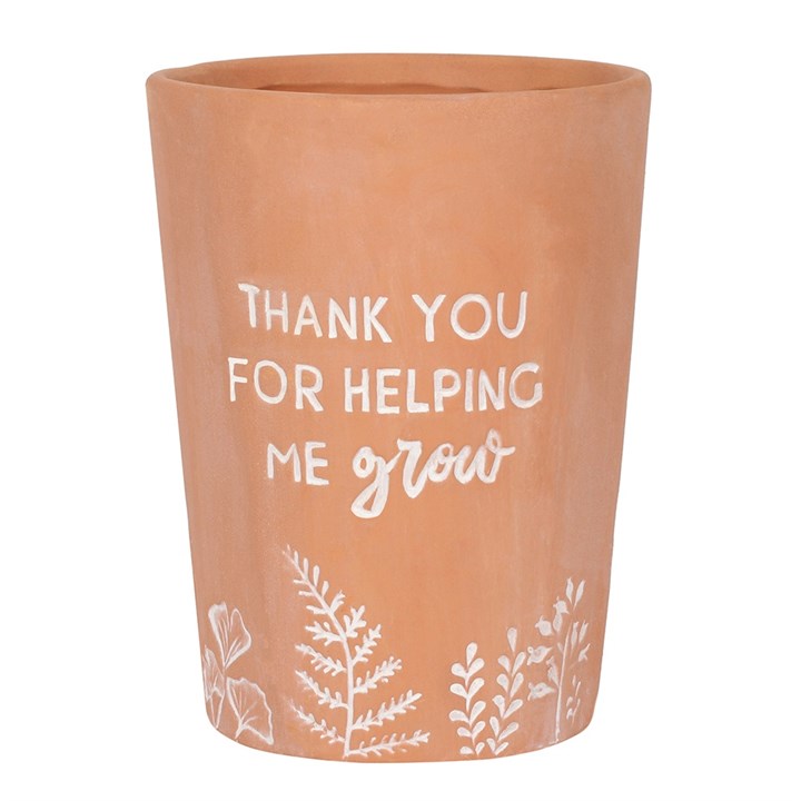 Thank You For Helping Me Grow Terracotta Plant Pot Thank You For Helping Me Grow Terracotta Plant Pot