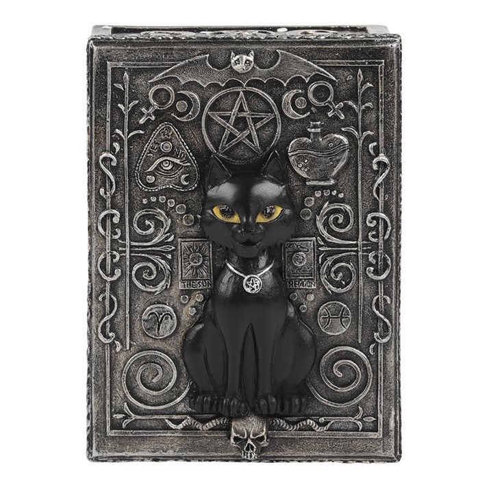 Gothic Black Cat Resin Storage Box Gothic Black Cat Resin Storage Box - Image 3
