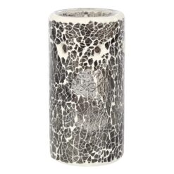 Alternative view of Pillar Gunmetal Grey Crackle Oil Burner