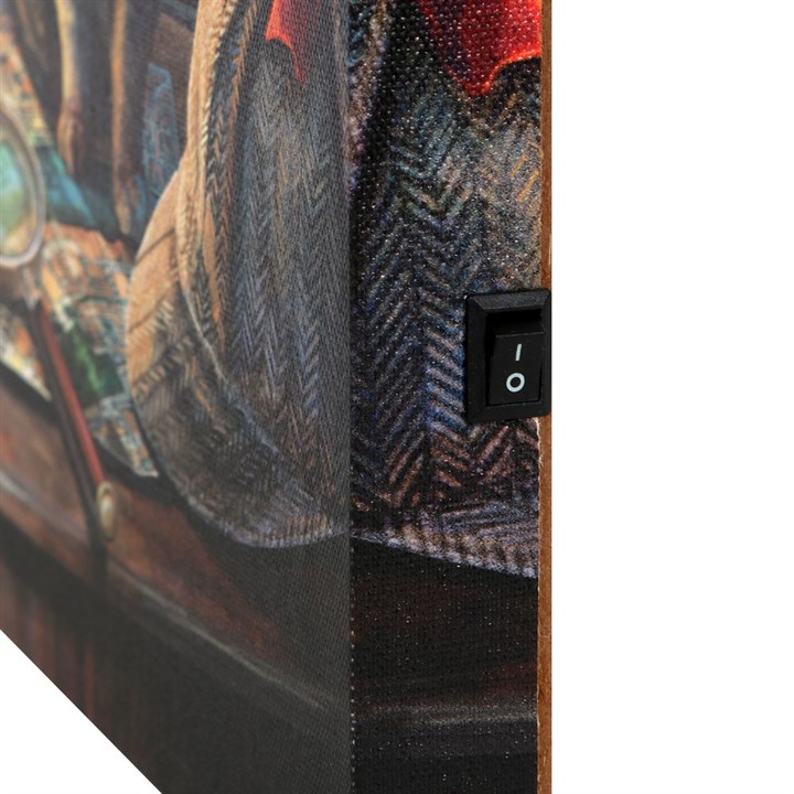 Purrlock Holmes Light Up Canvas Plaque by Lisa Parker Purrlock Holmes Light Up Canvas Plaque by Lisa Parker - Image 3