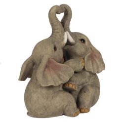Alternative view of Elephant Embrace Elephant Couple Ornament