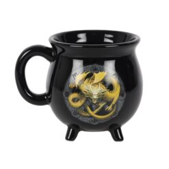 Alternative view of Imbolc Colour Changing Cauldron Mug by Anne Stokes
