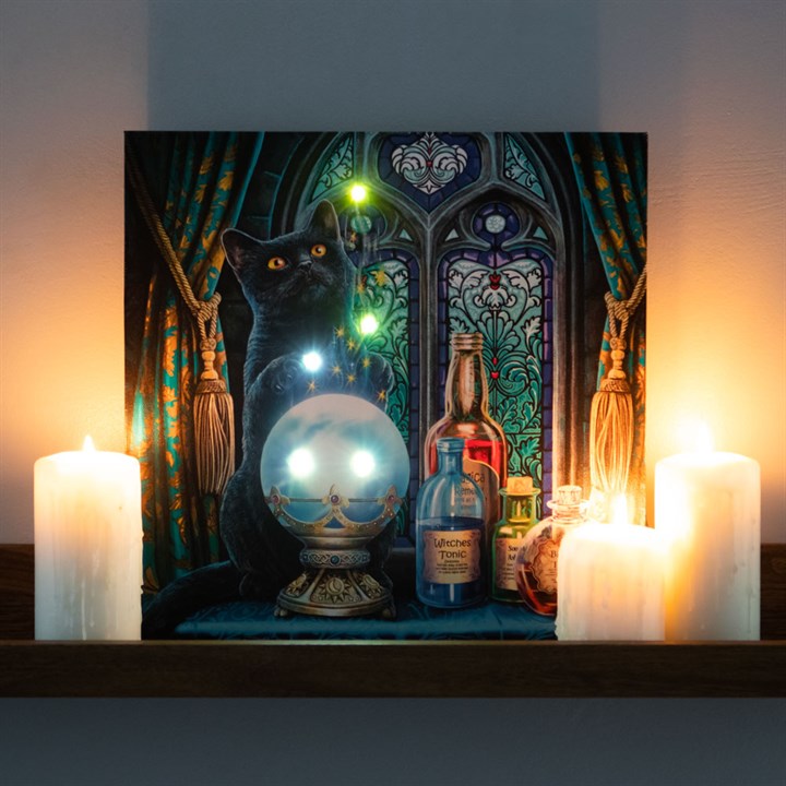 The Witches Apprentice Light Up Canvas Plaque by Lisa Parker The Witches Apprentice Light Up Canvas Plaque by Lisa Parker - Image 5