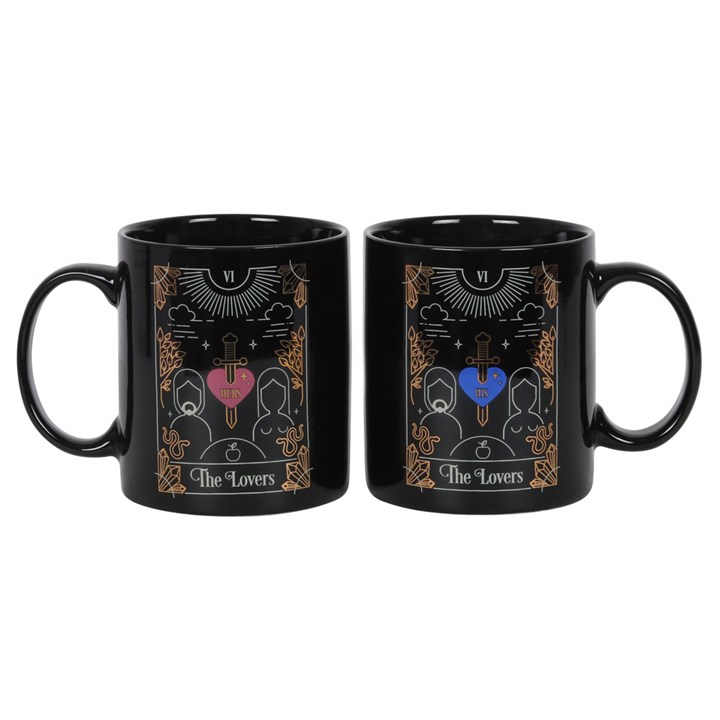 The Lovers Tarot Couples Mug Set The Lovers Tarot Couples Mug Set
