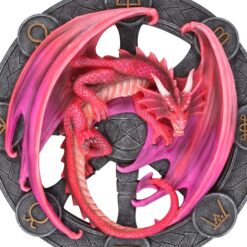 Alternative view of Lammas Dragon Resin Wall Plaque by Anne Stokes