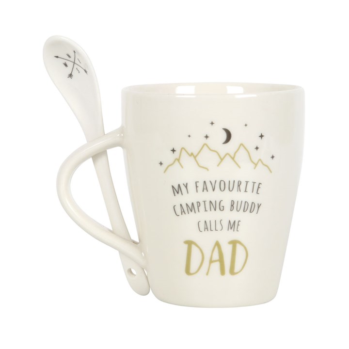 Dad Camping Buddy Mug and Spoon Set Dad Camping Buddy Mug and Spoon Set