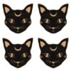 Mystic Mog Cat Face Coaster Set