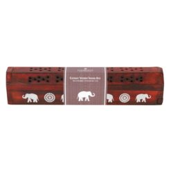 Elephant Wooden Rosewood Incense Box Set