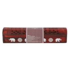 Alternative view of Elephant Wooden Rosewood Incense Box Set
