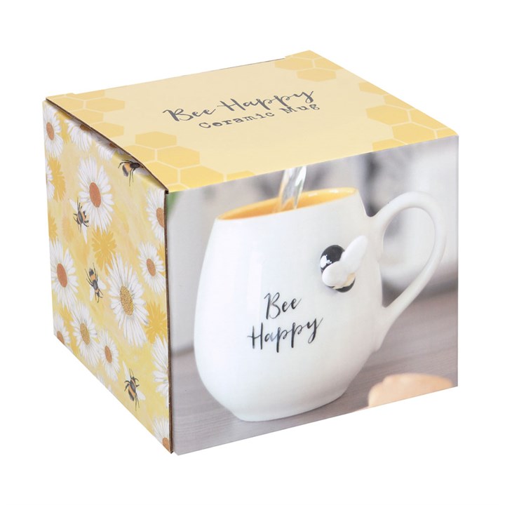 3D Bee Happy Rounded Mug 3D Bee Happy Rounded Mug - Image 4