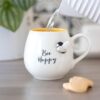 3D Bee Happy Rounded Mug 3D Bee Happy Rounded Mug