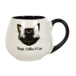 Alternative view of Magic, Coffee & Cats Rounded Mug