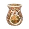 Small Brown Crackle Oil Burner