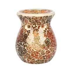 Alternative view of Small Brown Crackle Oil Burner