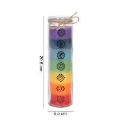 Alternative view of Tall Chakra Candle