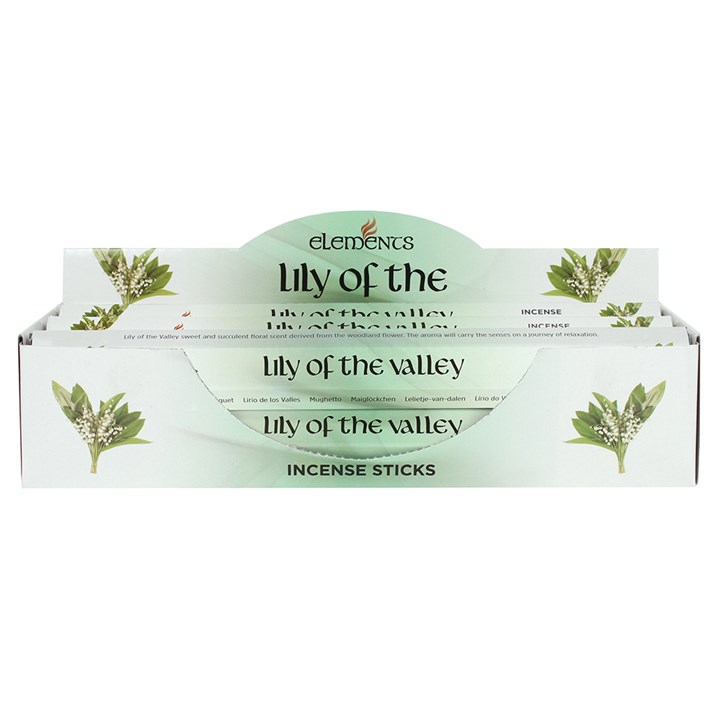 Set of 6 Packets of Elements Lily of the Valley Incense Sticks Set of 6 Packets of Elements Lily of the Valley Incense Sticks