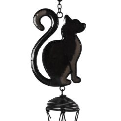 Alternative view of Black Cat Profile Windchime