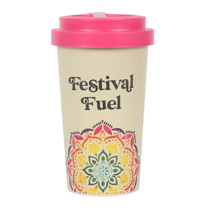 Festival Fuel Mandala Bamboo Eco Travel Mug Festival Fuel Mandala Bamboo Eco Travel Mug