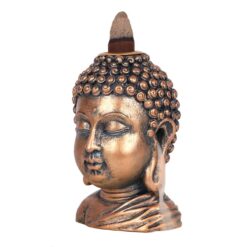 Alternative view of Bronze Buddha Head Backflow Incense Burner