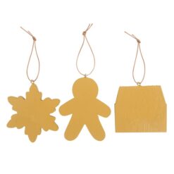 Alternative view of Set of 3 Hanging Gingerbread Decorations