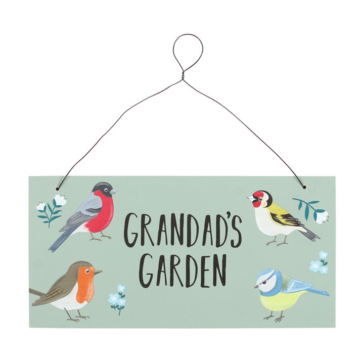 Grandad's Garden British Garden Birds Sign Grandad's Garden British Garden Birds Sign