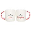 Naughty and Nice Couples Mug Set Naughty and Nice Couples Mug Set