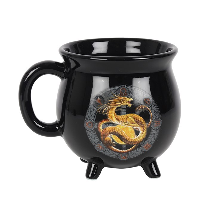 Litha Colour Changing Cauldron Mug by Anne Stokes Litha Colour Changing Cauldron Mug by Anne Stokes