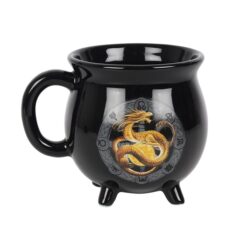 Alternative view of Litha Colour Changing Cauldron Mug by Anne Stokes
