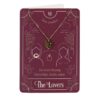 The Lovers Tarot Necklace on Greeting Card The Lovers Tarot Necklace on Greeting Card
