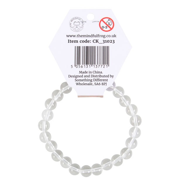 Crown Chakra Clear Quartz Gemstone Bracelet Crown Chakra Clear Quartz Gemstone Bracelet - Image 2