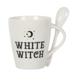 Alternative view of White Witch Mug and Spoon Set