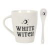 White Witch Mug and Spoon Set White Witch Mug and Spoon Set