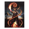 19x25cm Fire Element Wizard Canvas Plaque by Anne Stokes 19x25cm Fire Element Wizard Canvas Plaque by Anne Stokes