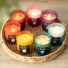 Crown Chakra Blackberry Crystal Chip Candle Crown Chakra Blackberry Crystal Chip Candle