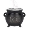 Triple Moon Cauldron Incense Cone Holder Triple Moon Cauldron Incense Cone Holder