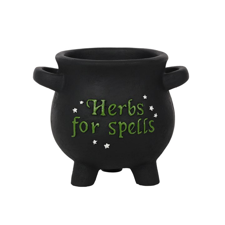 Small Herbs For Spells Cauldron Plant Pot Small Herbs For Spells Cauldron Plant Pot