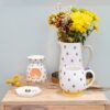 Bee Print Rounded Mug