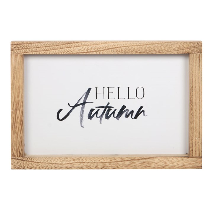 Hello Autumn Wooden Frame Sign Hello Autumn Wooden Frame Sign