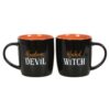 Wicked Witch and Handsome Devil Couples Mug Set