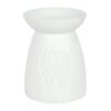 White Ceramic Angel Wings Oil Burner White Ceramic Angel Wings Oil Burner