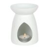 White Ceramic Angel Wings Oil Burner White Ceramic Angel Wings Oil Burner