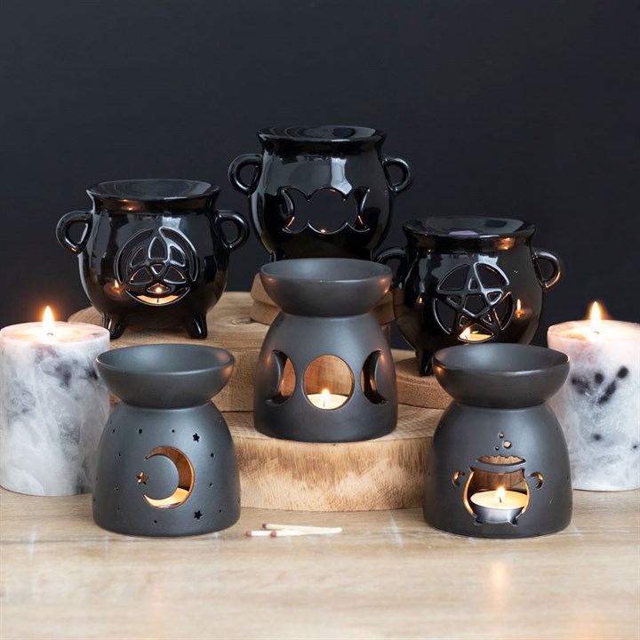 Triple Moon Cauldron Oil Burner Triple Moon Cauldron Oil Burner - Image 4
